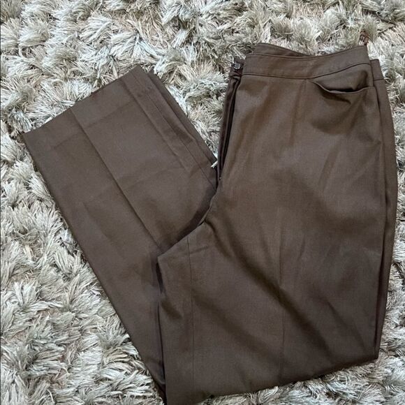 Charter Club Tummy Slimming Relaxed Fit Trouser Pants Gray Plus Size 14 - Picture 1 of 10
